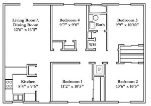 Small 4 Bedroom Home Plan Wonderful Small 4 Bedroom House Plans Free Typical Floor