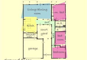 Small Courtyard Home Plans Small House Plans with Interior Courtyard Home Deco Plans