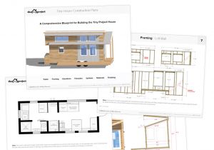 Small Home Construction Plans Tiny House On Wheels Floor Plans Pdf for Construction
