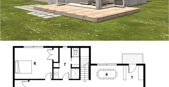 Small Home Plans Modern Small Modern Cabin House Plan by Freegreen Energy
