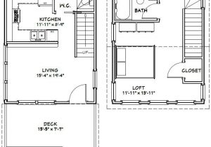 Small House Plans 16×20 16×20 House 16x20h3 569 Sq Ft Excellent Floor