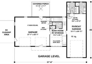 Small House Plans with Rv Storage Rv Garage with Observation Deck 20083ga Architectural