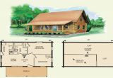 Small Log Home Floor Plans Tiny Log Cabin Plans with Loft