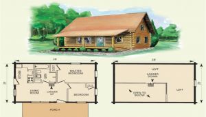 Small Log Home Floor Plans Tiny Log Cabin Plans with Loft