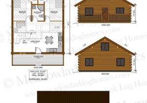 Small Log Home Plans with Loft 26×30 Log Home W Loft Meadowlark Log Homes