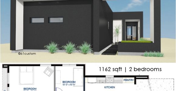 Small Modern Home Floor Plans Small Front Courtyard House Plan 61custom Modern House