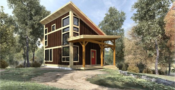 Small Timber Frame Homes Plans Brookside 844 Sq Ft From the Cabin Series Of Timber