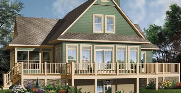 Small Waterfront Home Plan Waterfront House Floor Plans Small House Plans Walkout