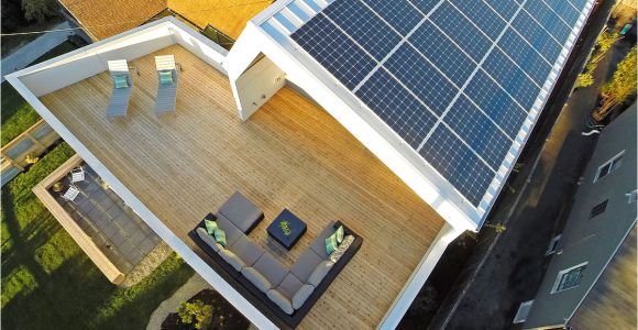Solar Powered Home Plans Unexpected Roof Design for solar Panels In This Net Zero Home