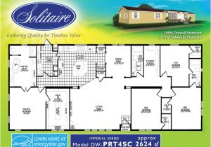 Solitaire Homes Floor Plans Floorplans for Double Wide Manufactured Homes solitaire