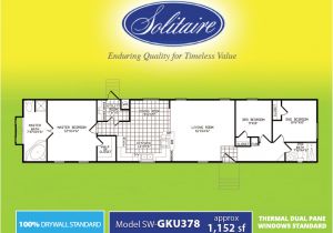 Solitaire Homes Floor Plans Single Wide Floorplans In Tx Ok and Nm solitaire Homes