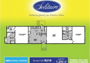 Solitaire Homes Floor Plans Single Wide Floorplans In Tx Ok and Nm solitaire Homes