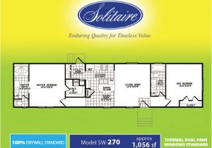 Solitaire Homes Floor Plans Single Wide Floorplans In Tx Ok and Nm solitaire Homes
