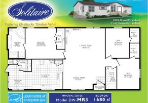 Solitaire Manufactured Homes Floor Plan Double Wide Floor Plans Houses Flooring Picture Ideas