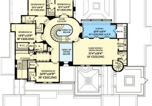 Spanish Colonial Home Plans Luxury Spanish Colonial House Plan 82012ka 1st Floor