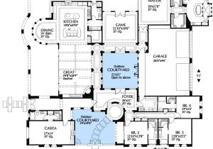 Spanish Home Plans with Courtyards Plan W16315md Mediterranean Villa with Two Courtyards E