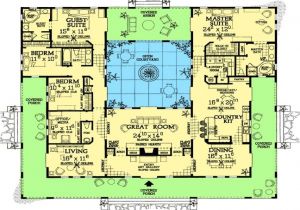 Spanish House Plans with Inner Courtyard Spanish Style House Plans with Interior Courtyard Www