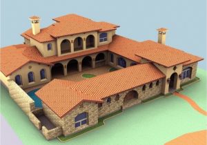 Spanish Style Home Plans with Courtyard Spanish Hacienda House Plans Courtyard