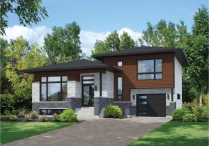 Split Entry Home Plans Split Level Contemporary House Plan 80789pm 1st Floor