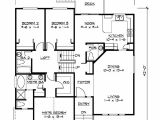 Split Floor Plan Home Split Level Home Plan for Narrow Lot 23444jd