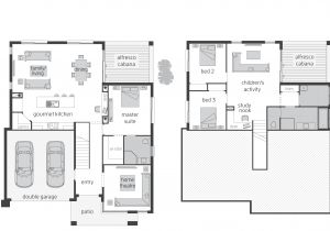 Split Level Home Floor Plans Horizon Act Floorplans Mcdonald Jones Homes