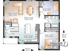 Split Level Home Open Floor Plan House Plan W3323 V3 Detail From Drummondhouseplans Com