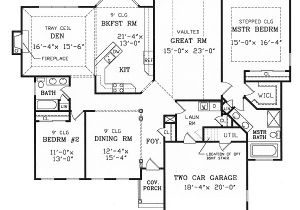 Split Ranch Home Plans Split Bedroom Ranch for Modest Lot 3858ja