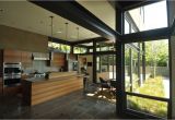 Steel Beam House Plans Grand Glass Lake House with Bold Steel Frame