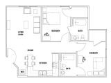 Sweet Home Floor Plan 2 Bed 2 Bath University Village at Sweethome Student