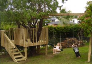 Swing Set Tree House Plans Diy Tree House with Slide and Swings Do It Yourself Fun