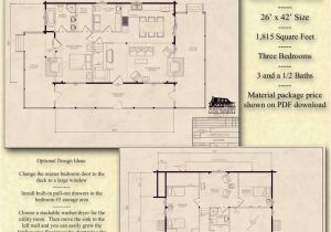 The Log Home Plan Book Pdf Basement Plan Not Shown On the Sidebar