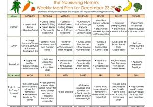 The Nourishing Home Meal Plan Meal Plans Archives the Nourishing Home