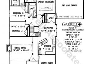 Thompson House Plans Thompson House Plan House Plans by Garrell associates Inc