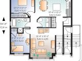 Three Family Home Plans Multi Family Plan 64883 at Familyhomeplans Com