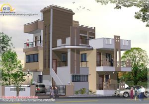 Three Story Home Plans 3 Story House Plan and Elevation 2670 Sq Ft Kerala