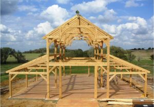 Timber Frame Barn Home Plans Equipment Barn In Tx with Hemlock Frame and Curved Braces