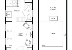 Tiny Home Floor Plans Cottage Style House Plan 1 Beds 1 Baths 290 Sq Ft Plan