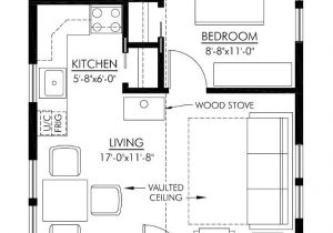 Tiny Home Plan Small Cottage Floor Plan A Interior Design