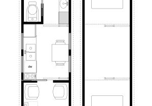Tiny Homes Floor Plan Sample Floor Plans for the 8×28 Coastal Cottage Tiny