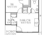 Tiny House Plans Under 300 Sq Ft Cottage Style House Plan 2 Beds 1 Baths 300 Sq Ft Plan