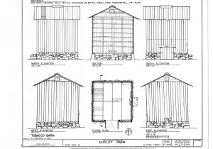 Tobacco Barn House Plans File tobacco Barn Elevations Floor Plan and Section
