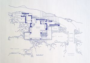 Tommy Waters Homes Floor Plans Frank Lloyd Wright Falling Water Site Blueprint by