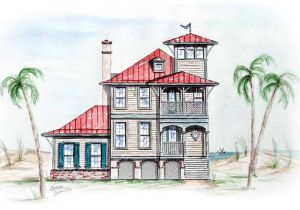 Tower Home Plans Beach House with tower Lookout 15725ge Architectural