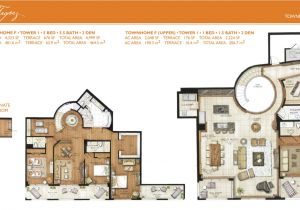 Town Home Floor Plans St Tropez townhome Floorplans
