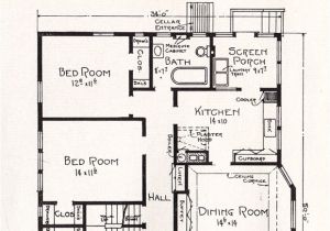 Transitional House Floor Plans Plan No R 856 C 1918 Cottage House Plan by A E