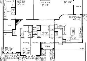 Transitional House Floor Plans Transitional One Story Design 81288w Architectural