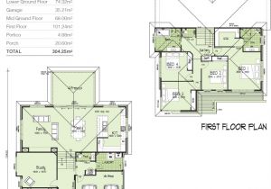 Tri Level Home Plans Designs Keylargo Gf2 Ff2 Tri Level Upslope Home Design