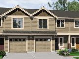 Triplex Home Plans Triplex House Plans Triplex Plan with Garage 20 Ft Wide