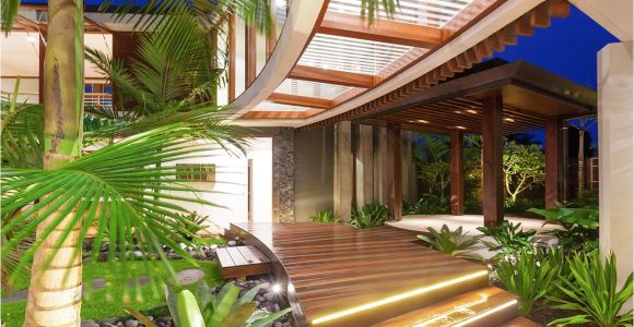 Tropical Home Design Plans the Idea Of Unique Tropical Style House House Style Design