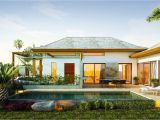 Tropical island Home Plans Exterior Tropical Homes Design with Relaxing Ambiance